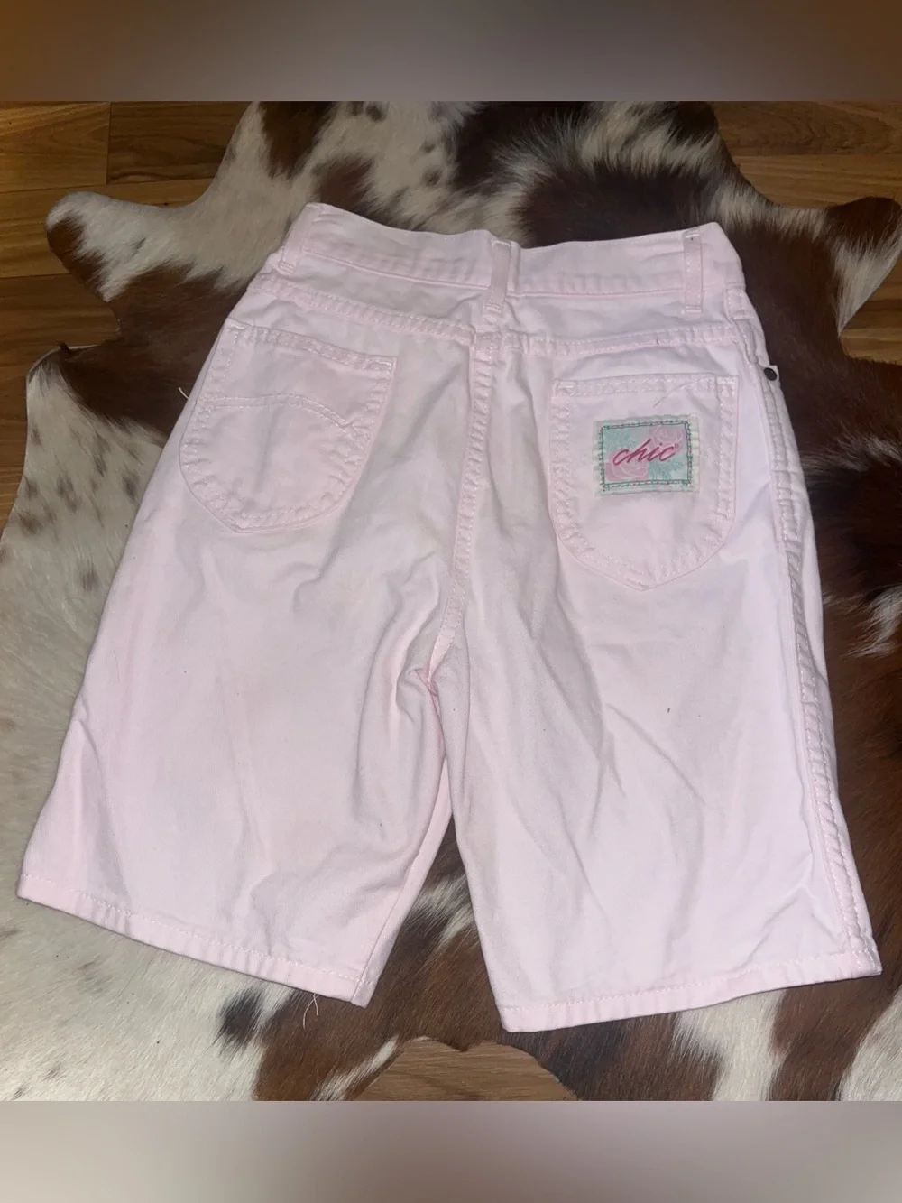Vintage CHIC brand light pink Bermuda shorts size 24 (0) GUC